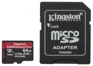 Kingston SD 64GB React Plus 300/260MB/s czytnik MLP