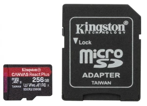 Kingston microSD 256GB React Plus 285/165MB/s czytnik+adapter