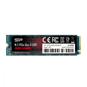 Silicon Power P34A80 512GB M.2 2280 PCI-E x4 Gen3 NVMe