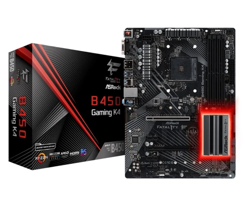 Płyta główna Fatal1ty B450 Gaming K4 AM4 4DDR4 HDMI/DP ATX_0