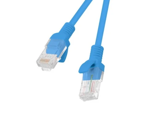 Kabel sieciowy Lan Rj45 Patchcord 5E UTP 2M NIEBIESKI