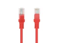 Kabel sieciowy Lan Rj45 Patchcord 5E UTP 1M CZERWONY