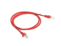Kabel sieciowy Lan Rj45 Patchcord 5E UTP 1M CZERWONY