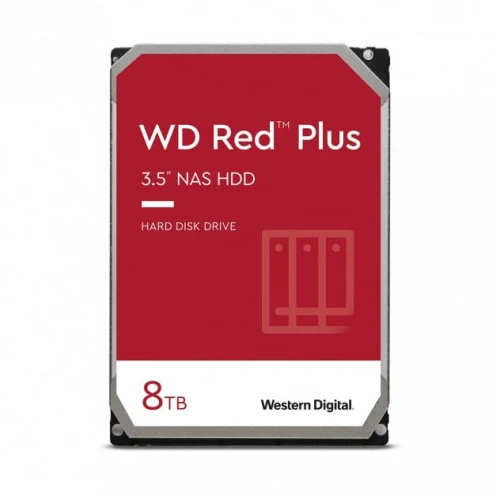 Dysk HDD Western Digital Red Plus 8TB 3,5 cala CMR 256MB/5400RPM Class