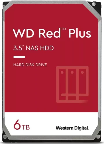 Dysk HDD Western Digital Red Plus 6TB 3,5 CMR 128MB/5400RPM Class