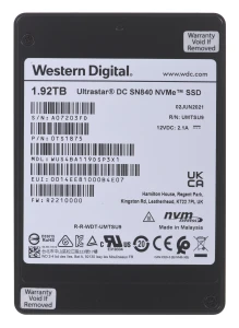 WD Ultrastar DC SN840 SE 1.92TB U.2 PCI-E x4 Gen 3.1 NVMe