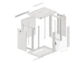 Szafa RACK Lanberg Wisząca 19" 12U WF01-6412-10S