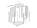 Szafa RACK Lanberg Wisząca 19" 15U WF01-6415-10S