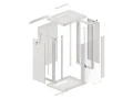 Szafa RACK Lanberg Wisząca 19" 18U WF01-6618-10S