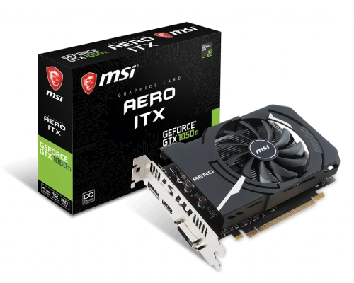 Karta graficzna MSI GeForce GTX1050Ti AERO ITX 4GB OC
