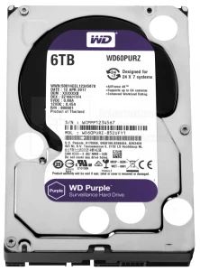 WD Purple 6TB 3,5'' 64MB SATAIII WD60PURZ