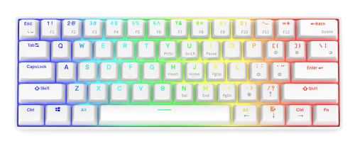 Klawiatura KRUX Neo PRO White RGB Wireless Gateron Yellow
