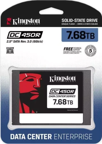 Kingston SEDC450R 7.68TB 2.5inch SATA3 SSD Entry Level Enterprise/Server