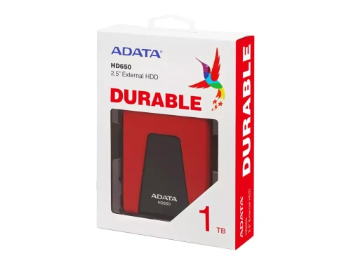 ADATA AHD650-1TU31-CRD 1TB 2.5 HDD USB 3.0 Wstrząsoodporny