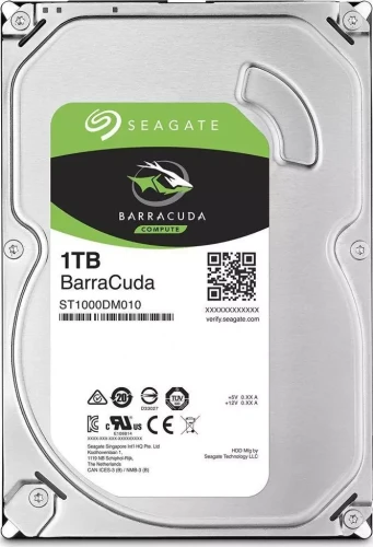 SEAGATE Desktop Barracuda 7200 1TB HDD 7200rpm SATA serial ATA 6Gb/s NCQ 64MB cache 3.5inch BLK single pack