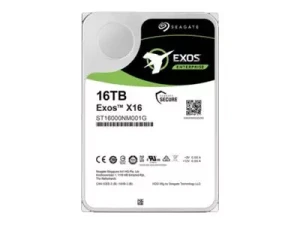 SEAGATE EXOS X16 SATA SED 16TB Helium 256MB cache 512e/4kn Fast Format BLK