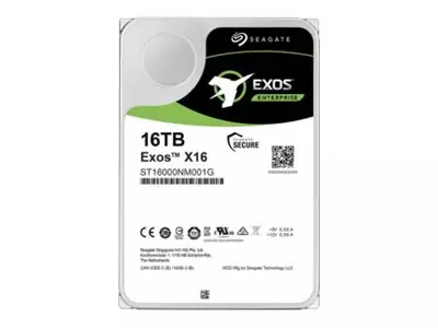SEAGATE EXOS X16 SATA SED 16TB Helium 256MB cache 512e/4kn Fast Format BLK
