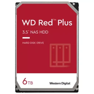 WD Red Plus HDD 6TB 3,5" SATA 6Gb/s WDBGKN0060HNC-WRSN