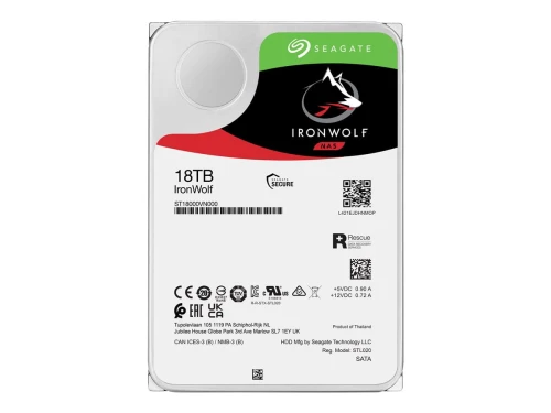SEAGATE NAS HDD 3TB IronWolf 5400rpm 6Gb/s SATA 256MB cache 3.5inch 24x7 CMR for NAS and RAID rackmount systems BLK (id: