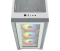 Corsair iCUE 4000X RGB TG Mid Tower Biała