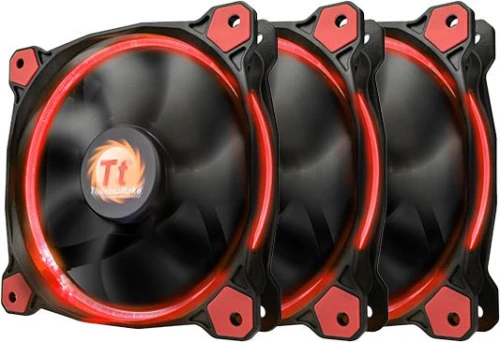 Thermaltake Riing 12 LED Red 3 Pack 120 mm LNC 1500 RPM