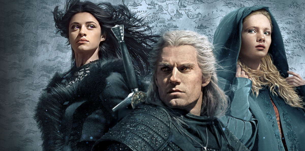 Oficjalny plakat serialu Wiedzmin na platformie Netflix