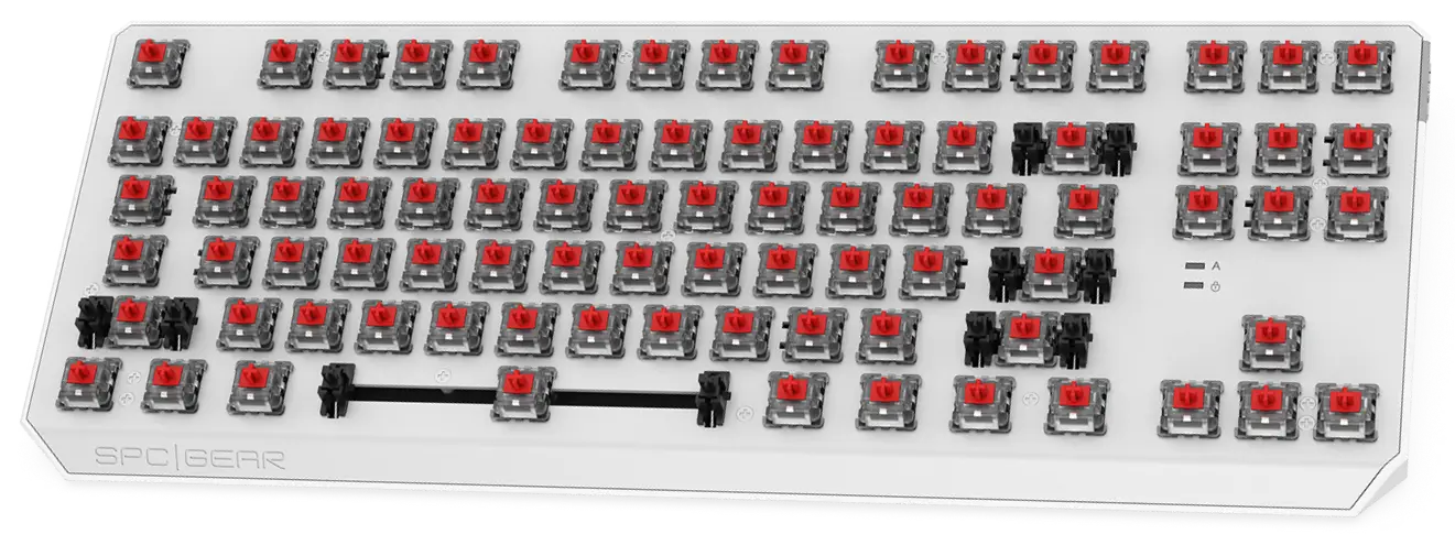 SPC Gear GK630K Onyx White Tournament Kailh Red RGB