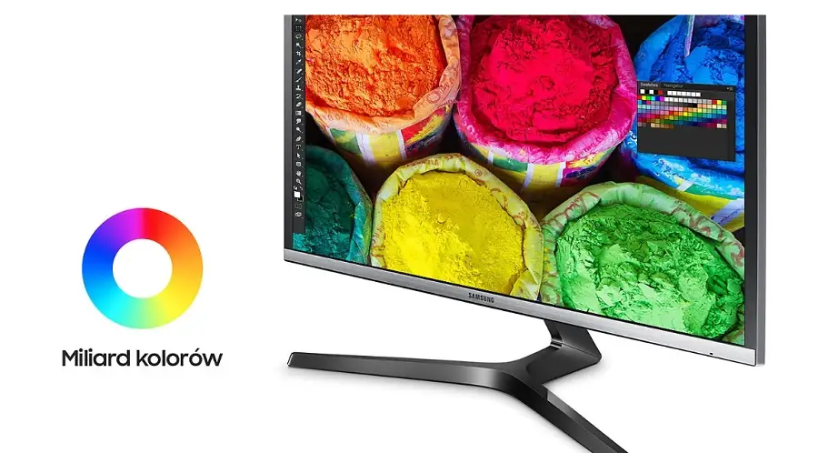 Precyzyjne odwzorowanie barw obrazów w monitorze 28" Samsung