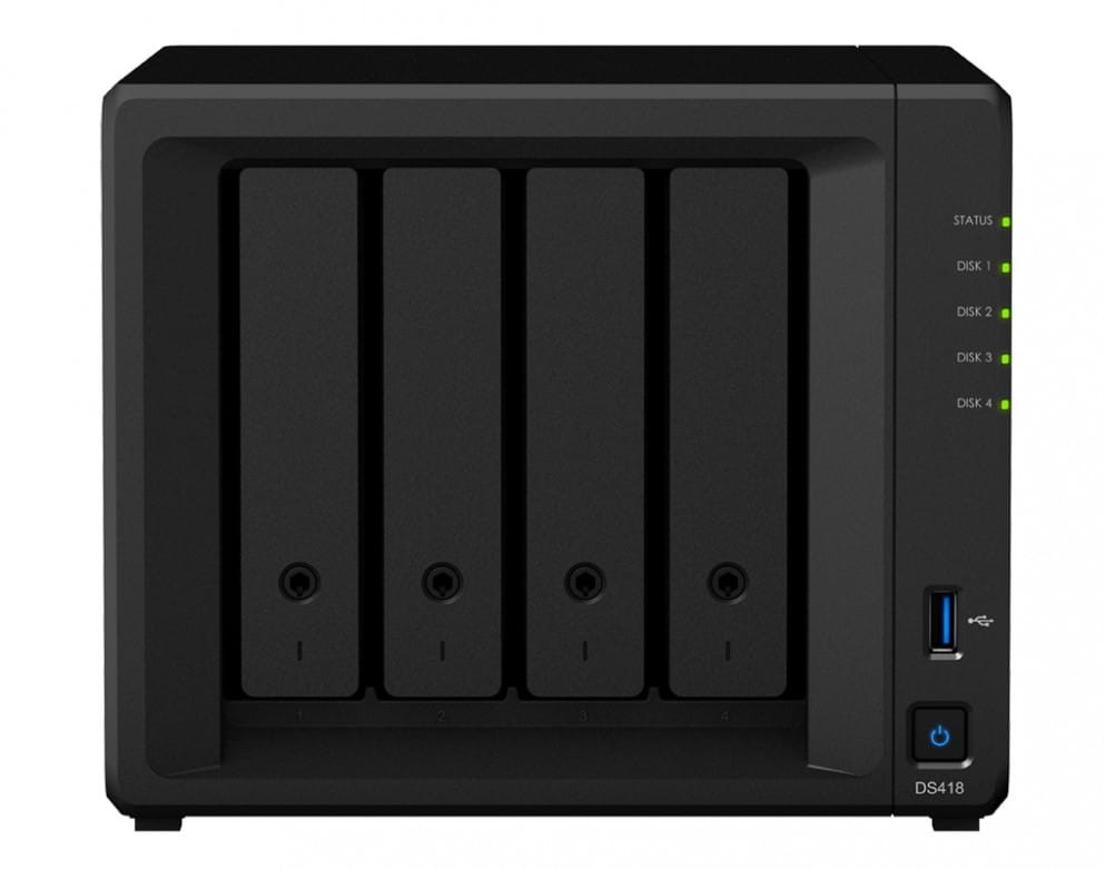 Serwer plików Synology DS418 4x0HDD 2GB 4x1.4Ghz 2xGbE 2xUSB